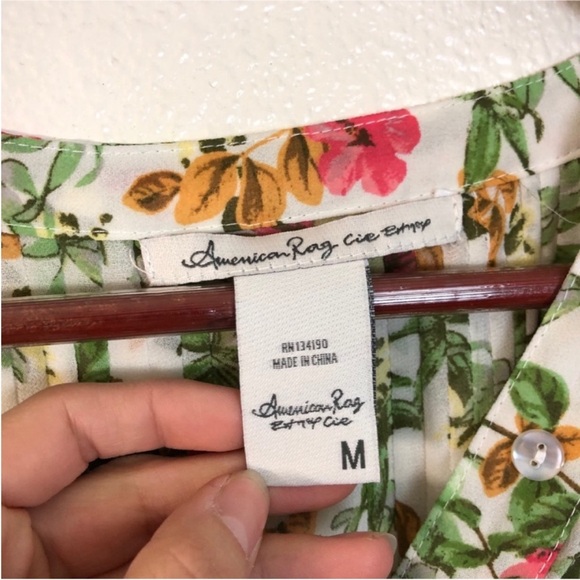 American Rag White Floral Long Sleeve Dress - Picture 13 of 13